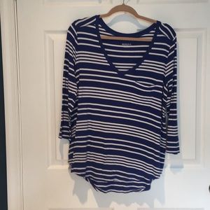 Blue white strip shirt